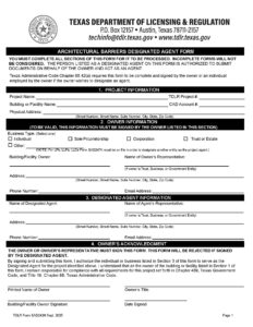 Owner Agent Designation