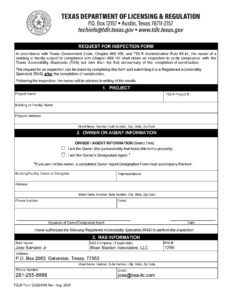 Request For Inspection – Jose Samano Jr RAS# 1295