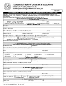Special Registration Form